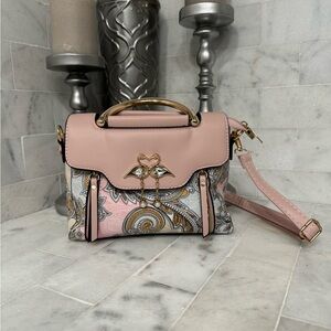 Elegant Pink and Gold Women's Bag